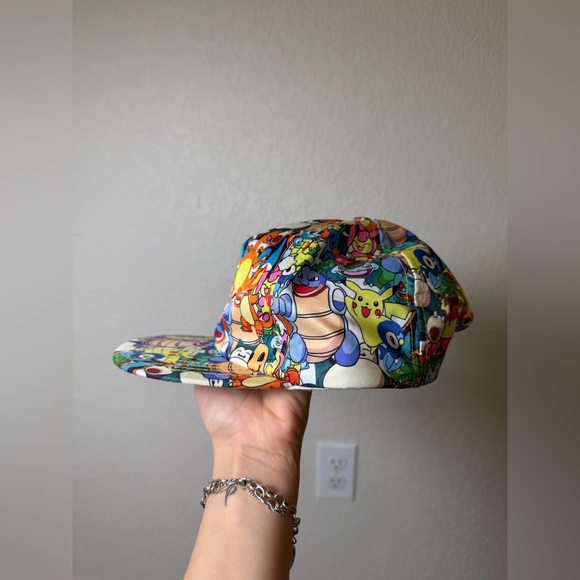 Pokemon Original Nintendo All Over Print Ball Cap Snap Back - Picture 3 of 8